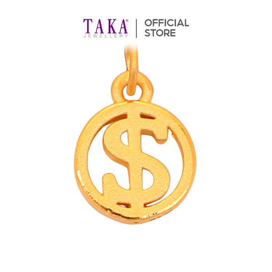 TAKA Jewellery 999 Pure Gold Pendant Money