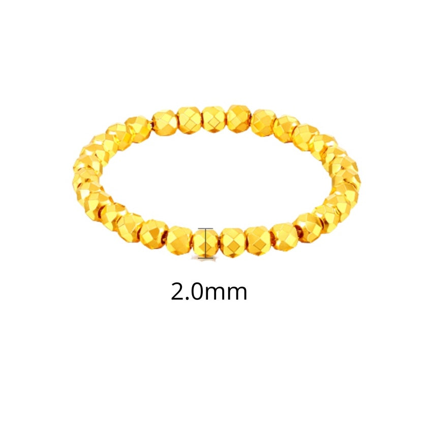 TAKA Jewellery 999 Pure Gold 5G Ring Bling Bling Balls