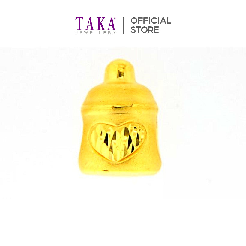TAKA Jewellery 999 Pure Gold Charm Milk Bottle