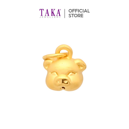 TAKA Jewellery 999 Pure Gold Pendant 12 Zodiac