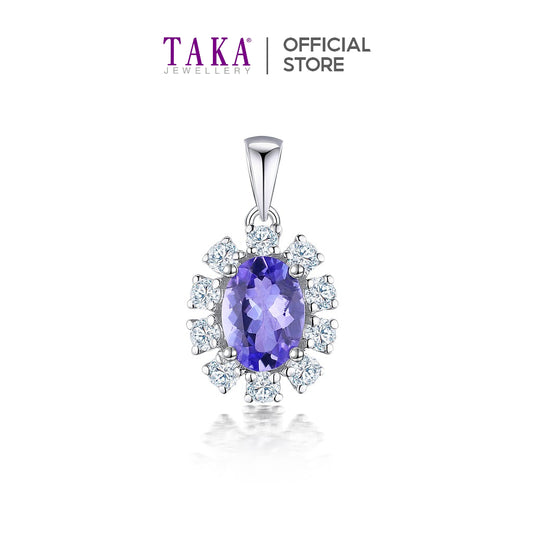 TAKA Jewellery Spectra Tanzanite Diamond Pendant 18K
