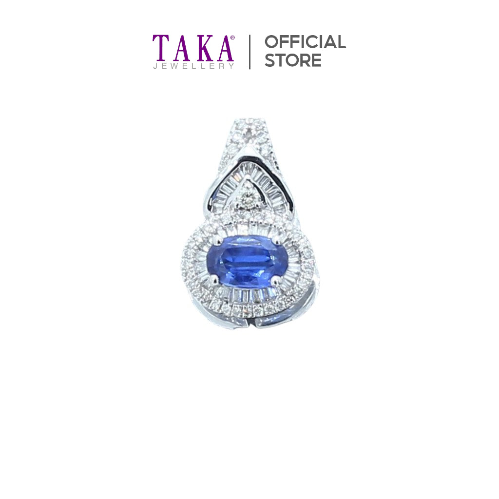 TAKA Jewellery Spectra Kyanite Gemstone Diamond Pendant 18K