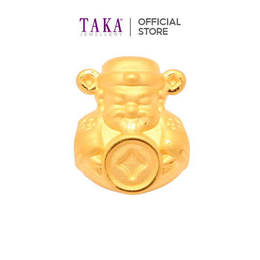 TAKA Jewellery 999 Pure Gold Charm Cai Shen Ye