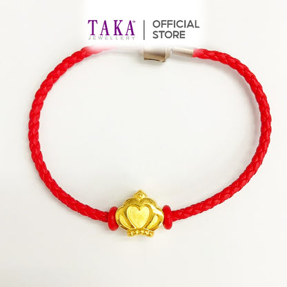 TAKA Jewellery 999 Pure Gold Charm Crown