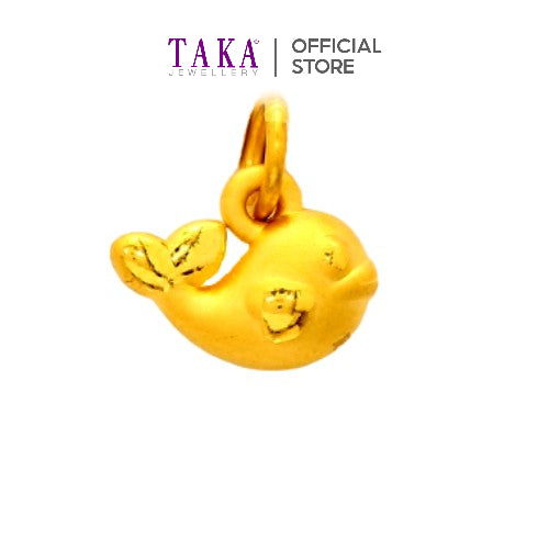 TAKA Jewellery 999 Pure Gold Pendant Dolphin