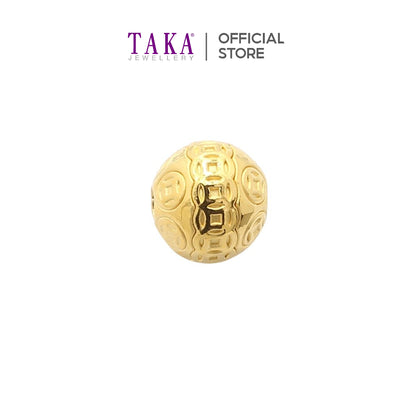 Taka Jewellery 999 Pure Gold Charm with Beads