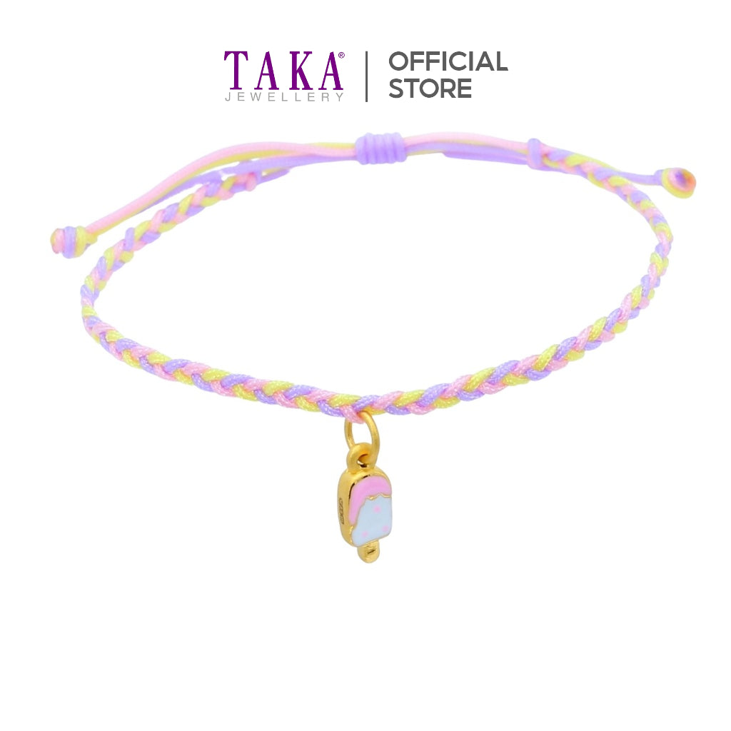 Taka Jewellery 999 Pure Gold Ice Cream Pendant