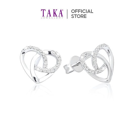TAKA Jewellery Emotion Diamond Earrings 9K