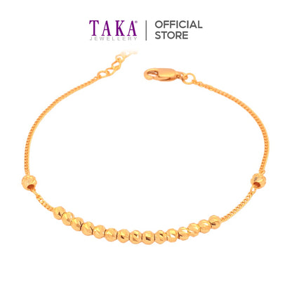 TAKA Jewellery 916 Gold Bracelet Beads