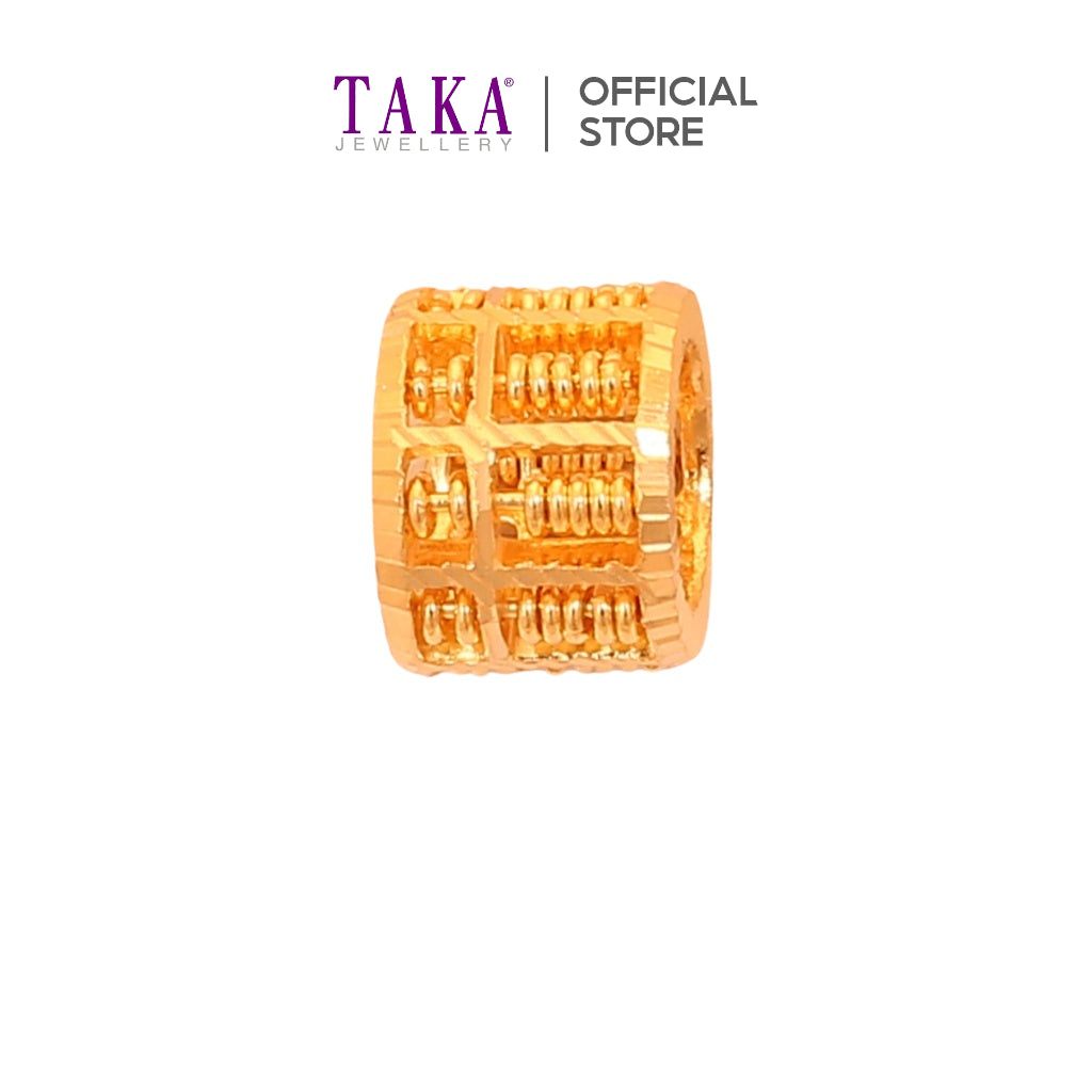 TAKA Jewellery 916 Gold Pendant Round Abacus