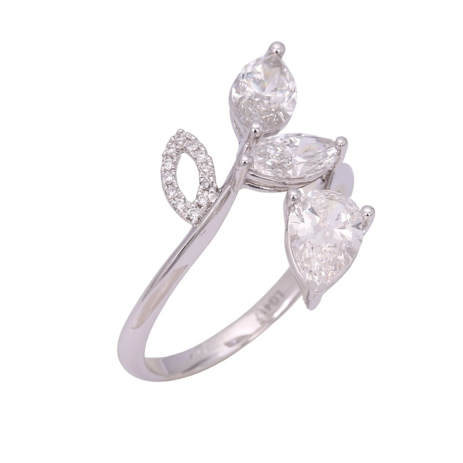 TAKA Jewellery Fancy Cut Lab Grown Diamond Ring 10K