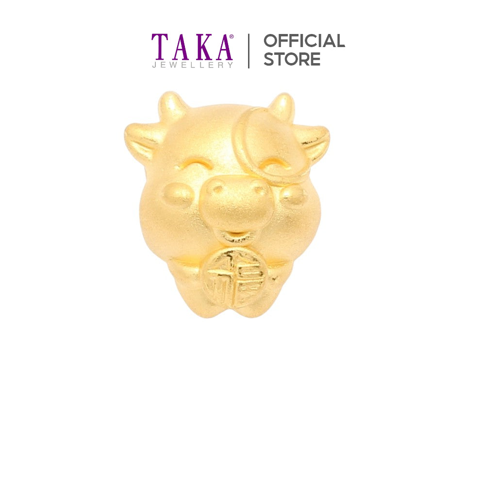TAKA Jewellery 999 Pure Gold Ox Charm