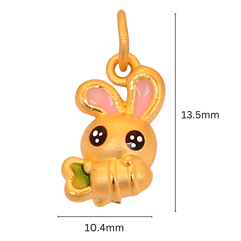 TAKA Jewellery 999 Pure Gold Pendant Bunny