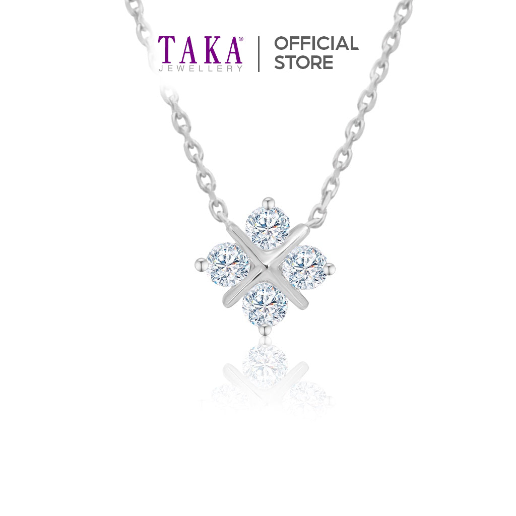 TAKA Jewellery Lab Grown Diamond Necklace 10K
