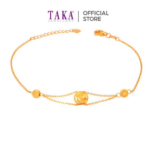 TAKA Jewellery 999 Pure Gold Bracelet