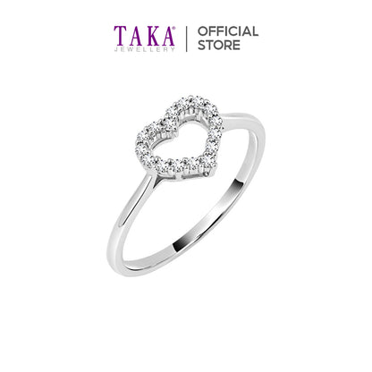 TAKA Jewellery Cresta Heart Diamond Ring 18K