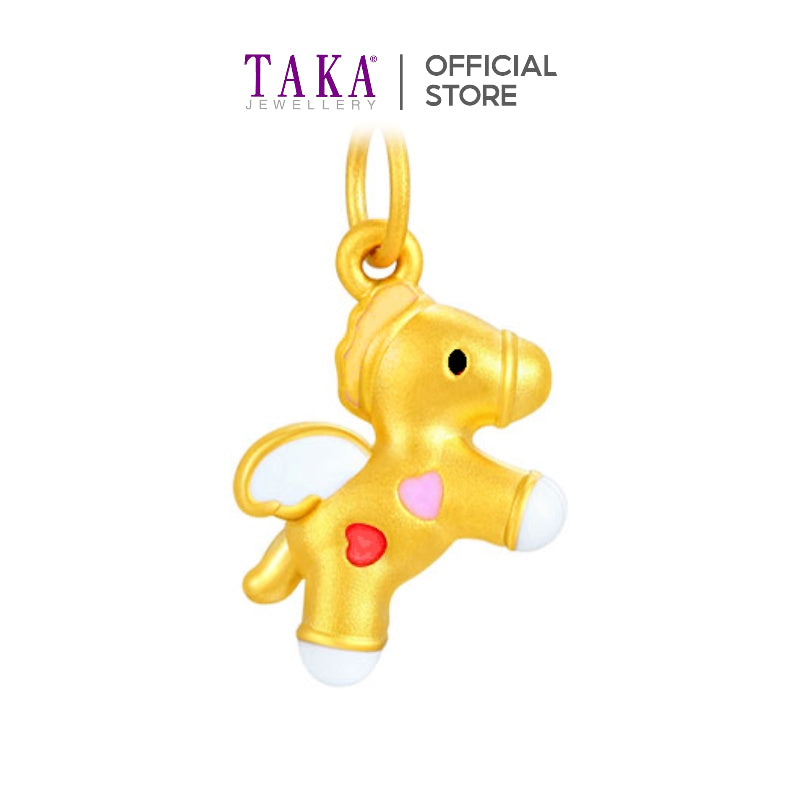 TAKA Jewellery 999 Pure Gold Pendant Unicorn
