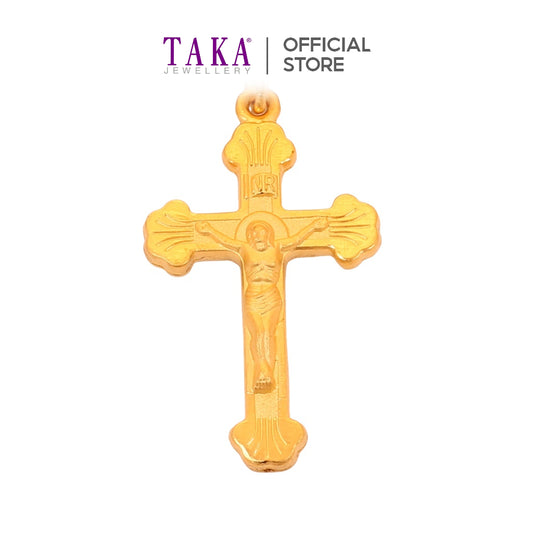 TAKA Jewellery 999 Gold Cross Pendant