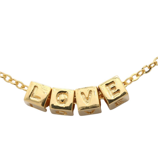 TAKA Jewellery 916 Gold Necklace LOVE