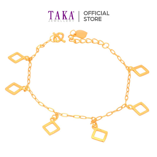 TAKA Jewellery 999 Pure Gold Bracelet