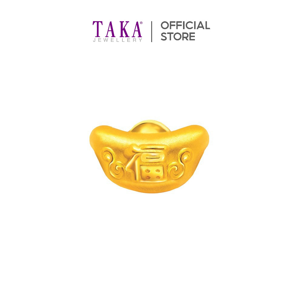 TAKA Jewellery 999 Pure Gold Charm Yuan Bao