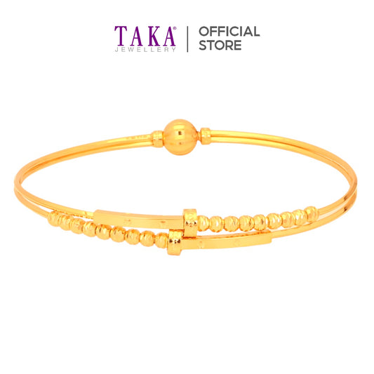 TAKA Jewellery 999 Pure Gold Bangle
