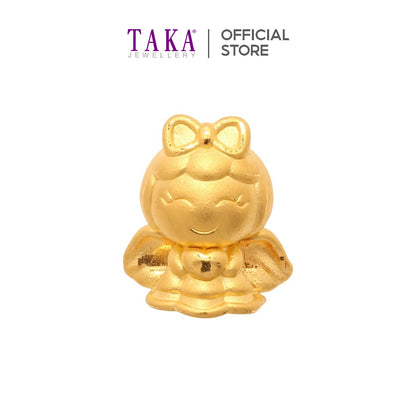 TAKA Jewellery 999 Pure Gold Charm Angel