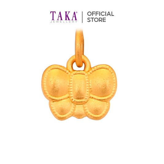 TAKA Jewellery 999 Pure Gold Pendant Ribbon