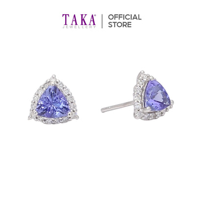 TAKA Jewellery Spectra Tanzanite Diamond Earrings 18K