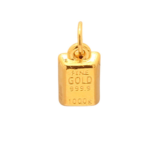 TAKA Jewellery 999 Pure Gold Gold Bar Pendant