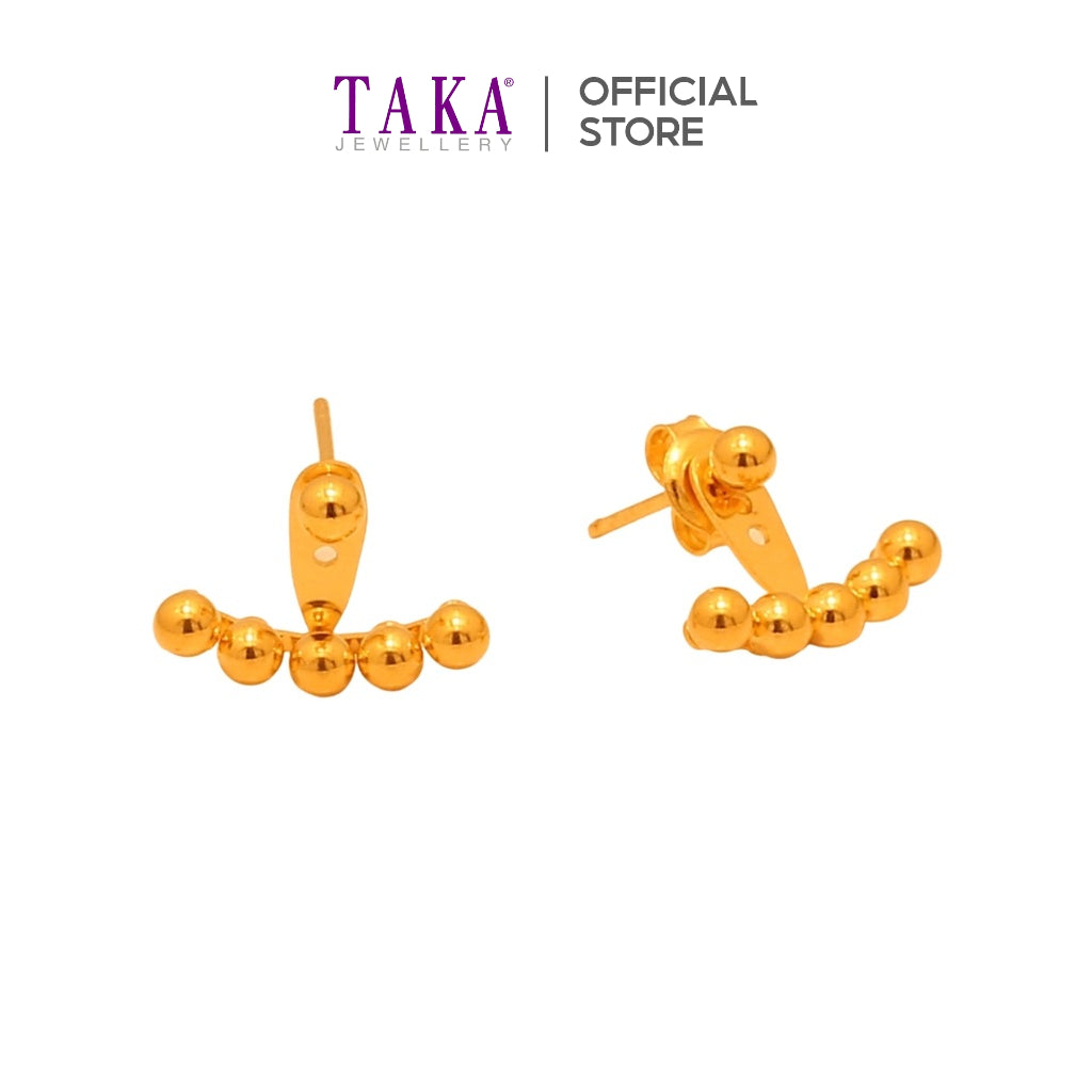 TAKA Jewellery 999 Pure Gold Earrings