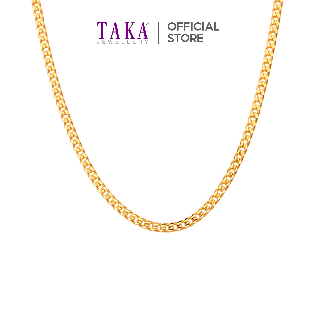 TAKA Jewellery 916 Gold Chain Cowboy 单扣链