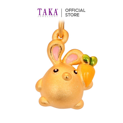 TAKA Jewellery 999 Pure Gold Pendant Bunny