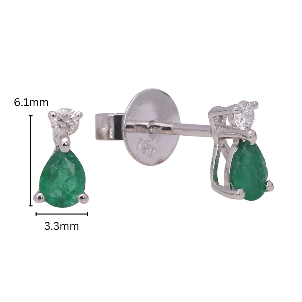 TAKA Jewellery Spectra Emerald/ Ruby/ Sapphire Diamond Earrings 18K