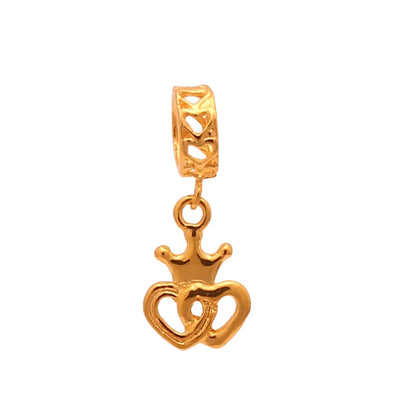 TAKA Jewellery 916 Gold Charm Hearts