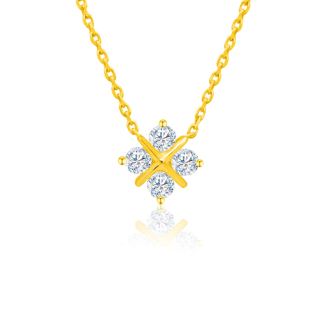 TAKA Jewellery Lab Grown Diamond Necklace 10K