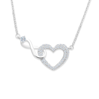 TAKA Jewellery Infinity Heart Diamond Necklace 18K