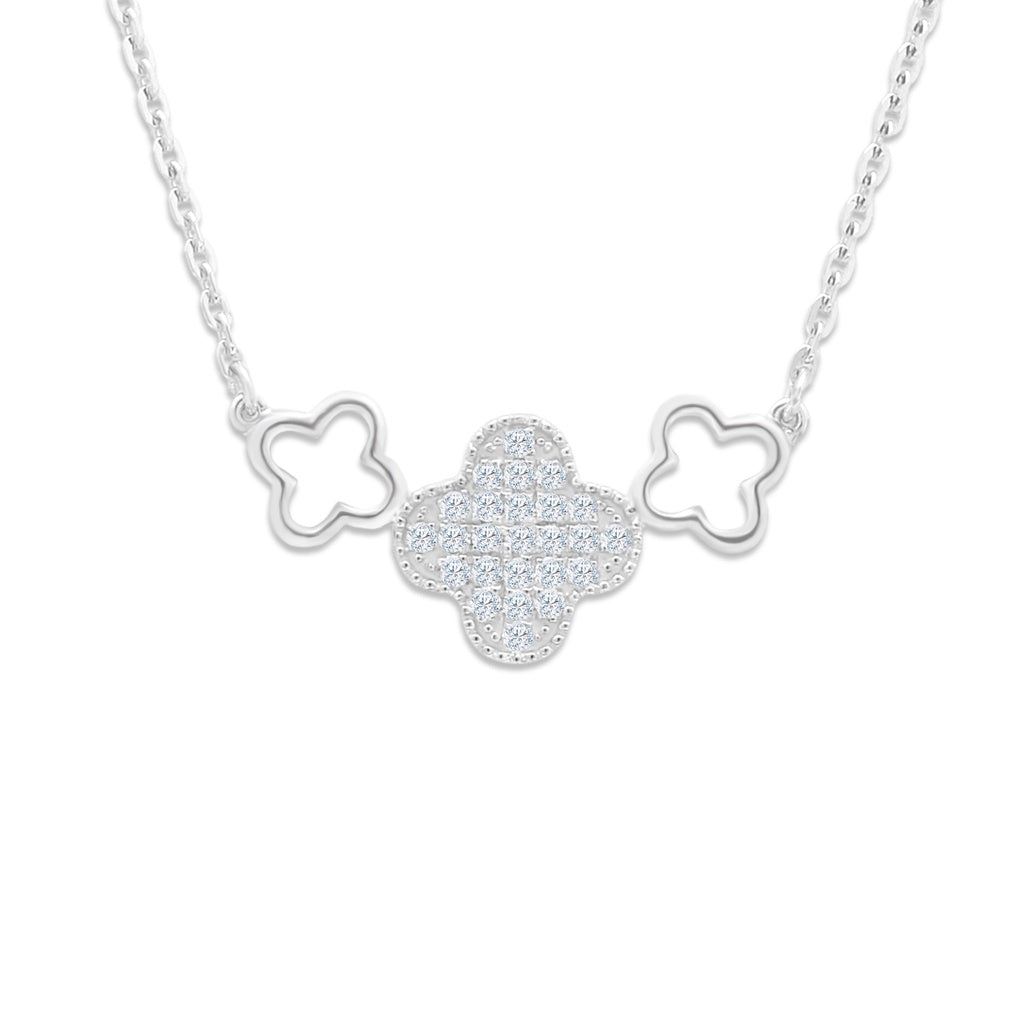 TAKA Jewellery Clover Diamond Necklace 18K