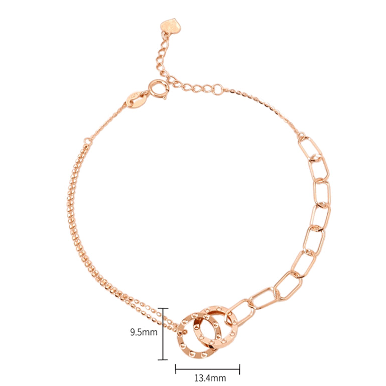 TAKA Jewellery Dolce 18K Gold Link Bracelet