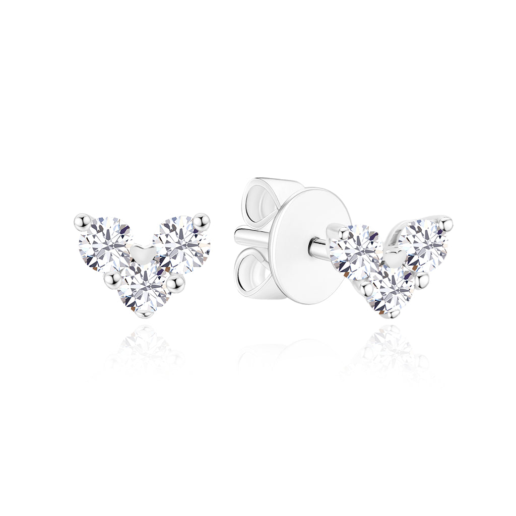 TAKA Jewllery Cresta Diamond Earrings 18K