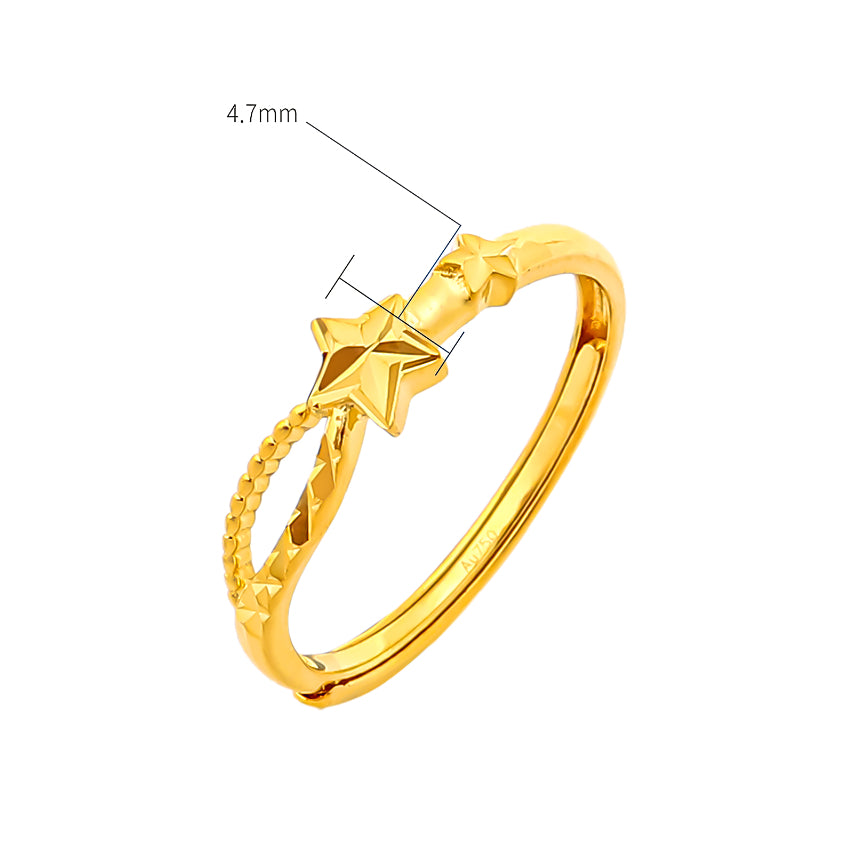 TAKA Jewellery Dolce 18K Gold Ring Star