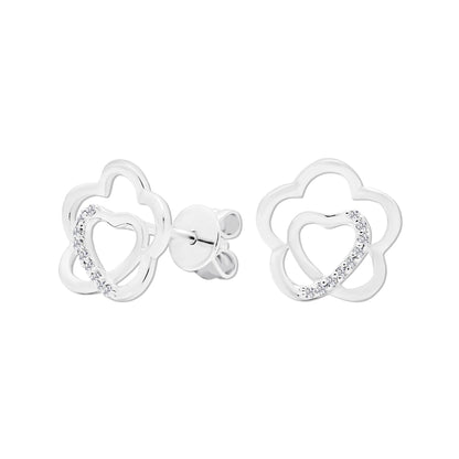 TAKA Jewllery Cresta Diamond Earrings 9K
