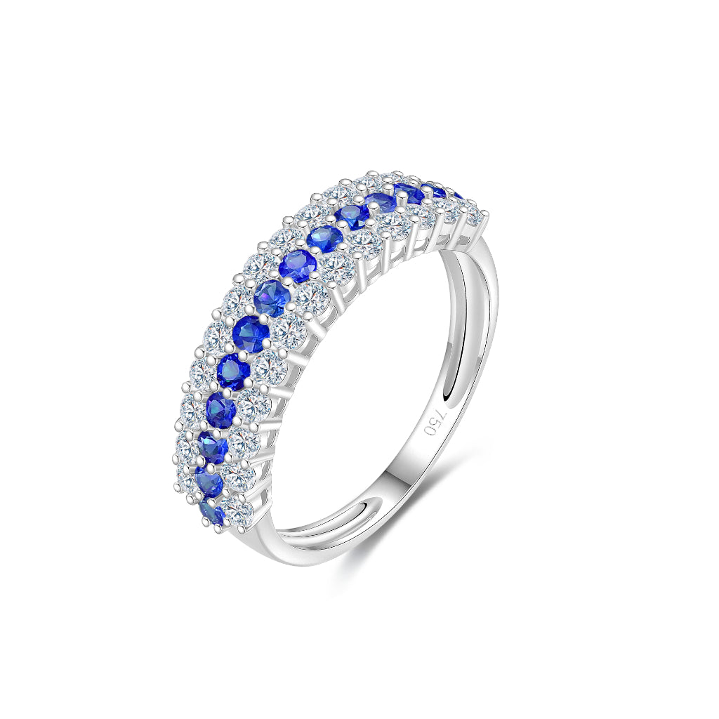 TAKA Jewellery Spectra Sapphire Diamond Ring 18K