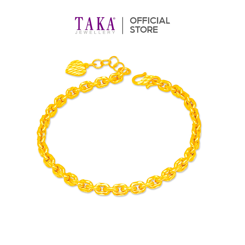 TAKA Jewellery 916 Gold Bracelet Link