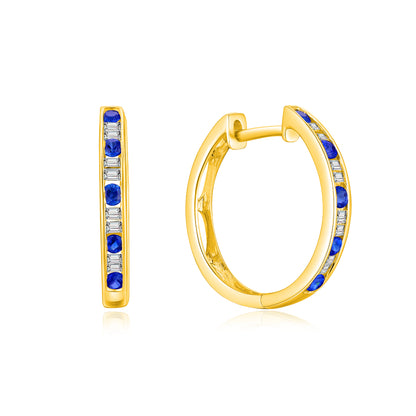 TAKA Jewellery Spectra Sapphire / Ruby / Emerald Diamond Earrings 9K