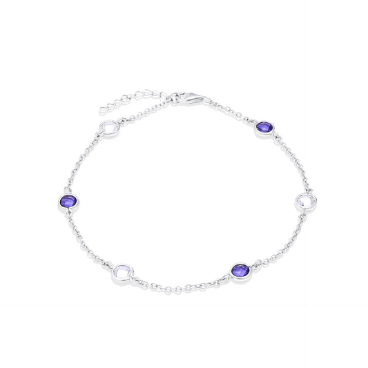 TAKA Jewellery Crystals & 925 Silver Bracelet