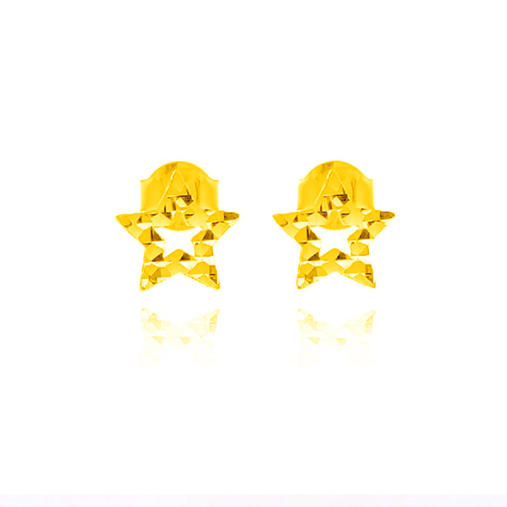 TAKA Jewellery Dolce 18K Gold Earrings Star