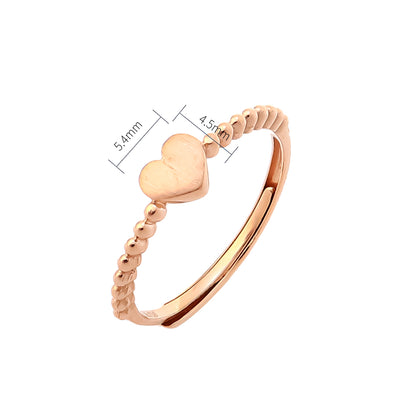 TAKA Jewellery Dolce 18K Gold Ring Heart