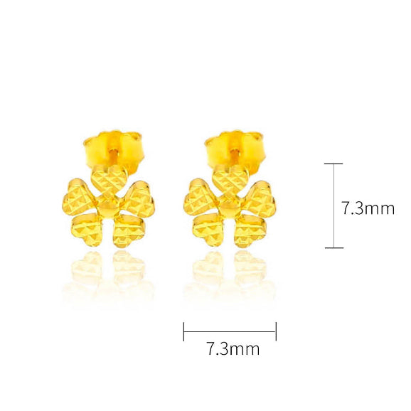 TAKA Jewellery Dolce 18K Gold Earrings Flower