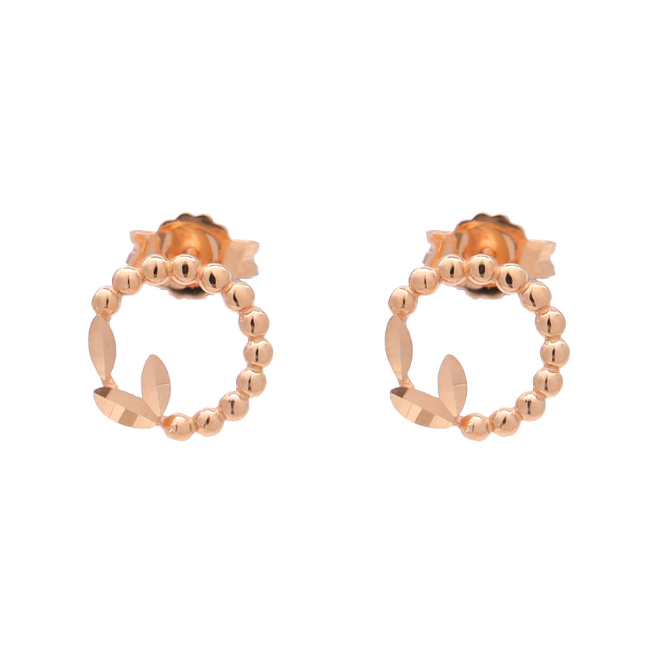TAKA Jewellery Dolce 18K Gold Earrings Leaf